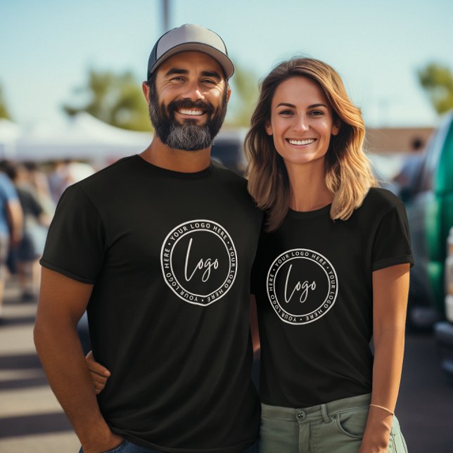 Mitarbeiter mit individuellem Firmenlogo T-Shirt (Add your business logo to the front, add any business details to the back(name, address, tagline))