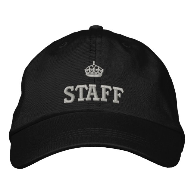Mitarbeiter mit Kronenlogo Bestickte Kappe (Vorderseite)