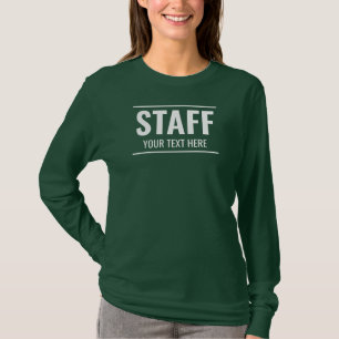 Mitarbeiter-Mitglied Doppelseitige Druckwomens T-Shirt