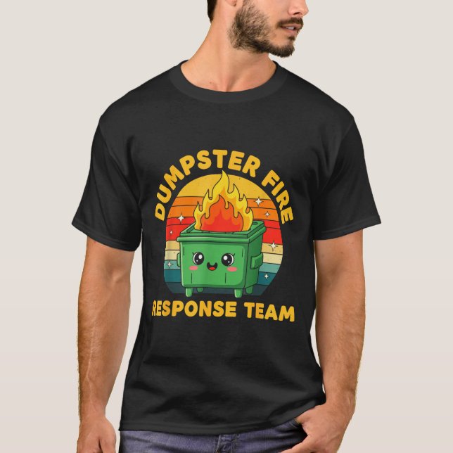 Mitarbeiter-Müllcontainer-Feuer-Response-Team-Häss T-Shirt (Vorderseite)