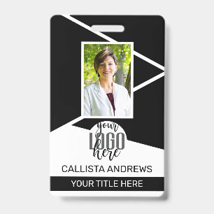 Mitarbeiter Name Titel Barcode Logo Schwarz Geo ID Ausweis