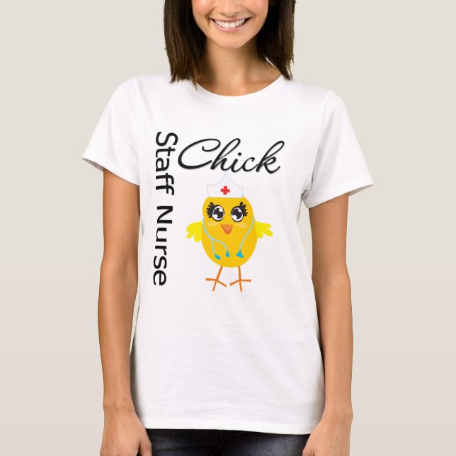 Mitarbeiter Nurse Chick v1 T-Shirt (Vorderseite)