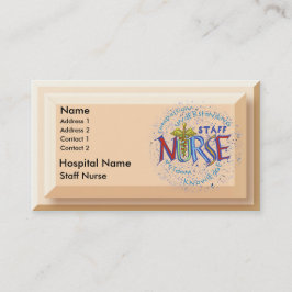 Mitarbeiter Nurse Motto Terminkarte