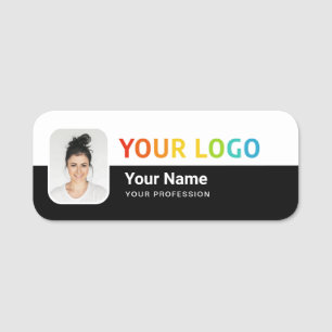 Mitarbeiter-Pin-Name-Tag oder Magnetisch mit Logo, Namensschild