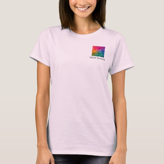 Mitarbeiter Unternehmen Ihr Logo hier Frauen T-Shirt (Vorderseite)