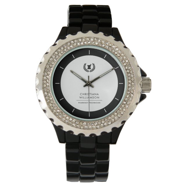 Mitarbeiter von Pharmazie Pharmacy Tech Armbanduhr (Vorderseite)