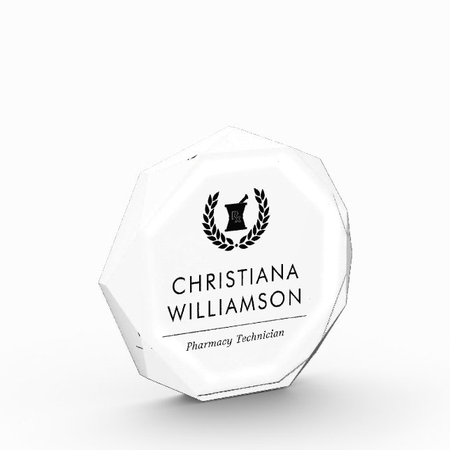 Mitarbeiter von Pharmazie Pharmacy Tech Fotoblock (Links)