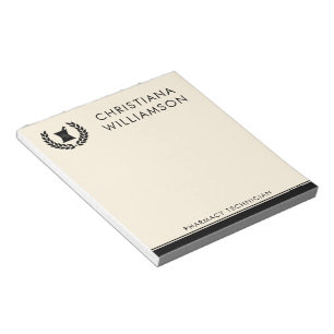 Mitarbeiter von Pharmazie Pharmacy Tech Notizblock