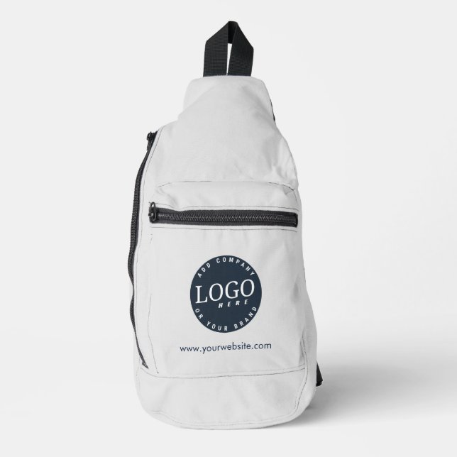Mitarbeiter von Unternehmen mit Firmenlogo hinzufü Crossbody Bag (Vorderseite)