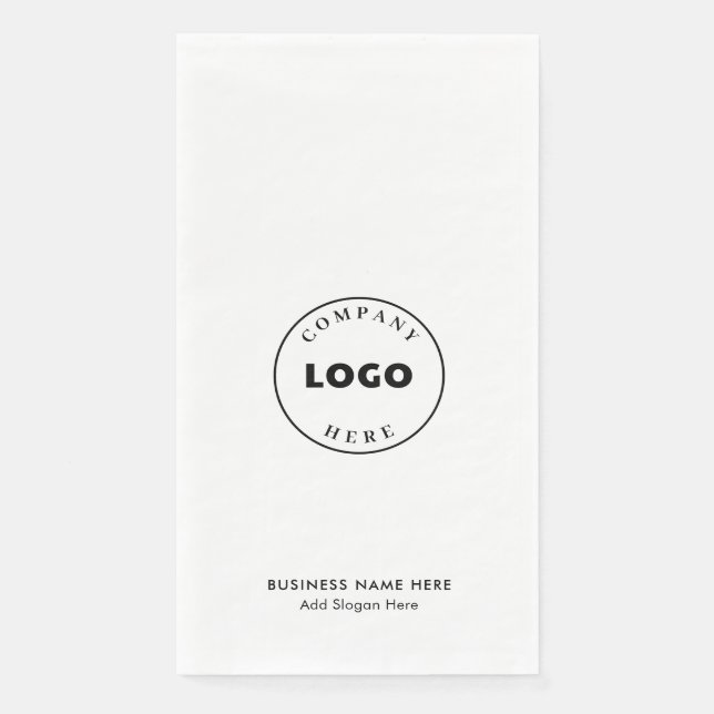 Mitarbeiter von Unternehmen mit Firmenlogo hinzufü Serviette (Vorderseite)