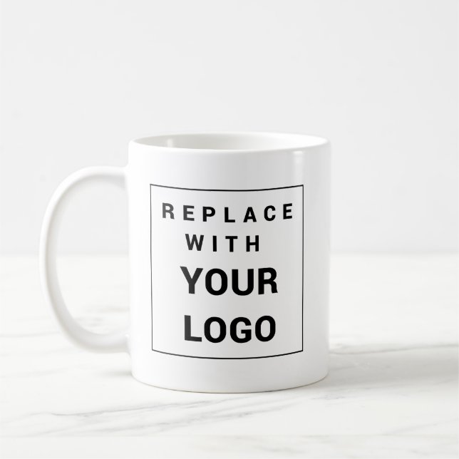 Mitarbeiter von Unternehmen und Markenlogos hinzuf Kaffeetasse (Links)