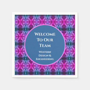 Mitarbeiter Welcome Bright Kaleidoscope Business T Serviette