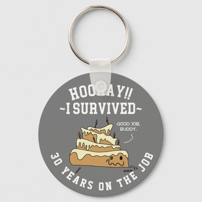 Mitarbeiter-Wertschätzung Arbeit Jahrestag Custom Schlüsselanhänger (Vorderseite)