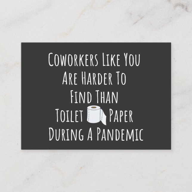 Mitarbeiter wie Sie sind schwer zu finden Visitenkarte (Vorderseite)