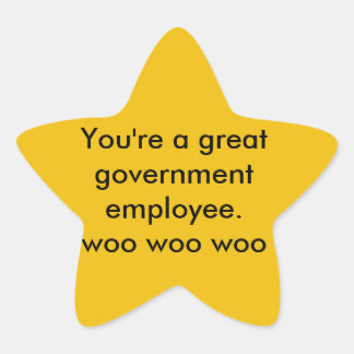 Mitarbeiteraufkleber Stern-Aufkleber