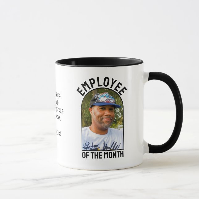 MITARBEITERIN DES MONATLICHEN Fotos - Anerkennung  Tasse (Rechts)
