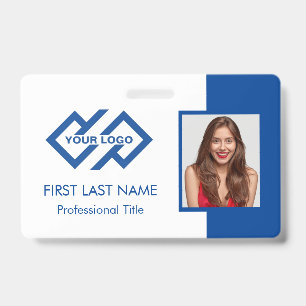 Mitarbeiterpersonal-ID Teal-Logo-Foto-ID-Ausweis Ausweis