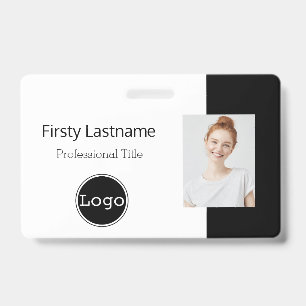 Mitarbeiterpersonal-ID Teal-Logo-Foto-ID-Ausweis Ausweis