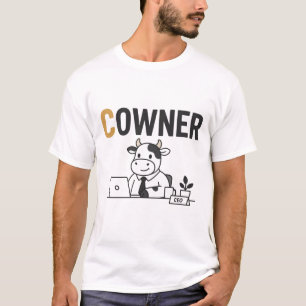 Mitbesitzer – Lustiger Kuh-Unternehmensbesitzer-Wo T-Shirt