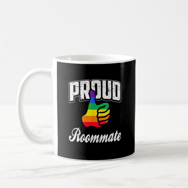 Mitbewohner Gay Pride Kaffeetasse (Links)