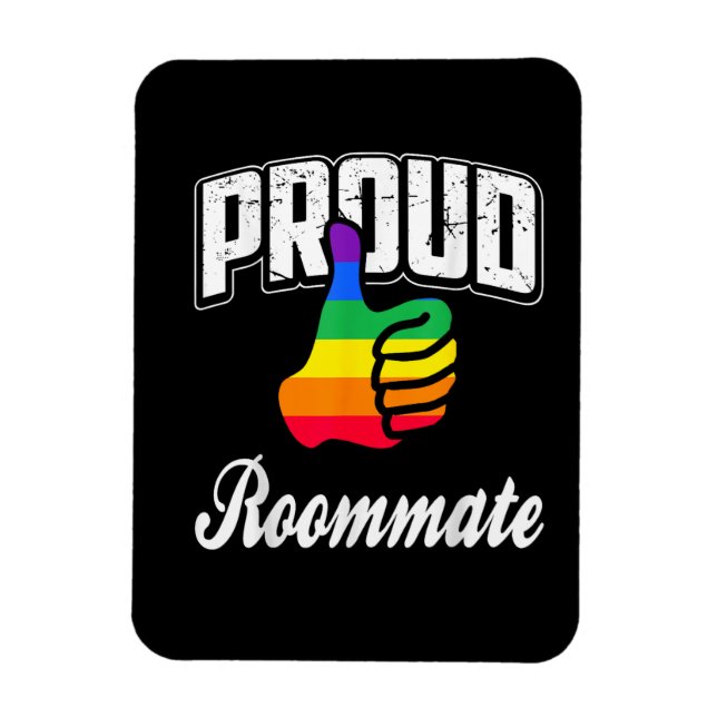 Mitbewohner Gay Pride Magnet (Vertikal)