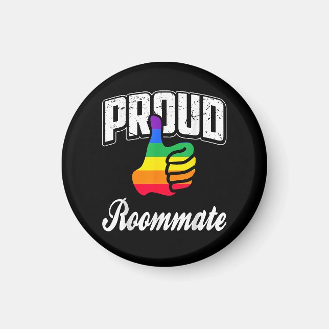 Mitbewohner Gay Pride Magnet (Vorne)