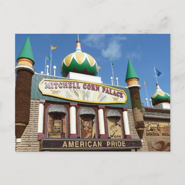 Mitchell Corn Palace Postkarte (Vorderseite)