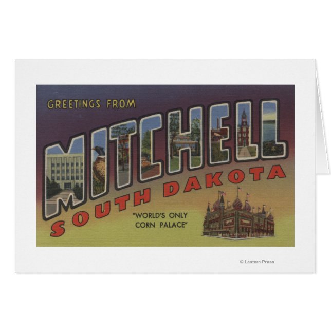 Mitchell, Dakota du Sud - Scènes de grandes lettre (Devant horizontal)