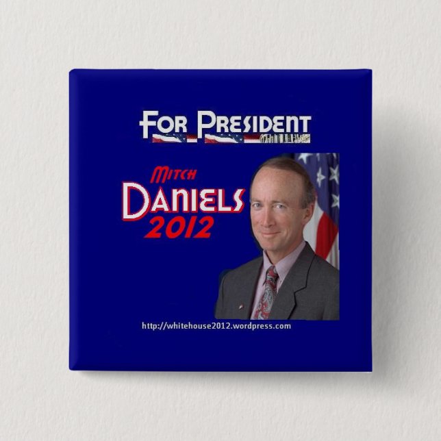 Mitchell Daniels für Präsidenten Button (Vorderseite)