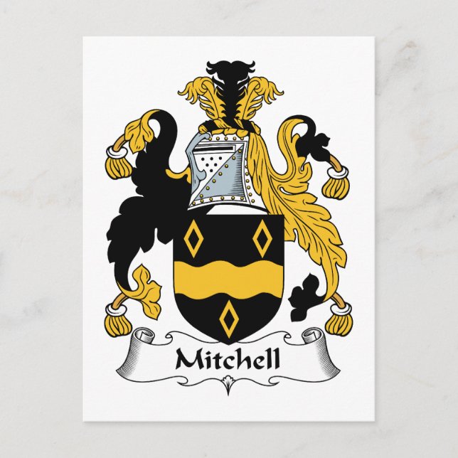 Mitchell Familienwappen Postkarte (Vorderseite)