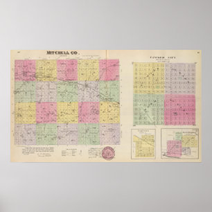 Mitchell Landkreis, Cawker City, Simpson, Kansas Poster