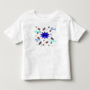 Mitchell-Name mit Kfz-Teddies und Motorrädern, Kleinkind T-shirt