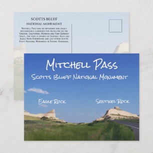 Mitchell Pass, Scotts Bluff National Monument, NE Postkarte