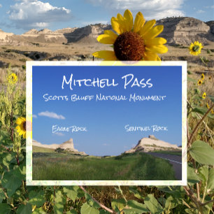 Mitchell Pass, Scotts Bluff National Monument, NE Postkarte