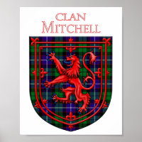 Mitchell Tartan Scottish Kariert Lion Rampant