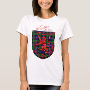 Mitchell Tartan Scottish Kariert Lion Rampant T-Shirt