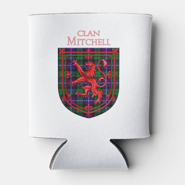 Mitchell Tartan Scottish Plaid Lion Rampant Dosenkühler (Vorderseite)