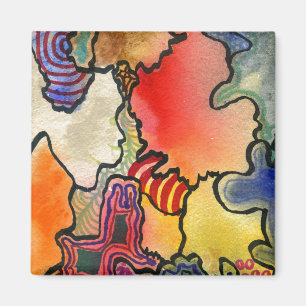 "Mite and Tite" Abstrakt Art Magnet