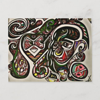 miteinander verbunden postkarte