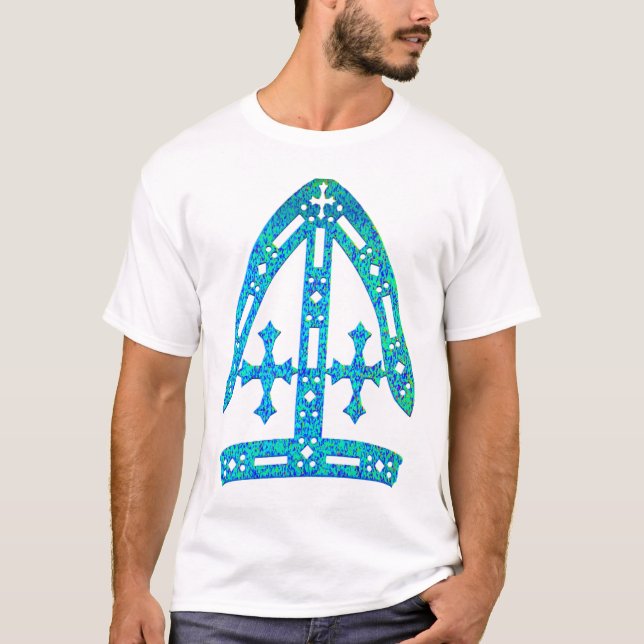 Miter in blau und grün T-Shirt (Vorderseite)