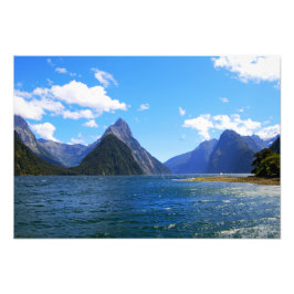 Miter Peak, Milford Sound, Neuseeland Fotodruck