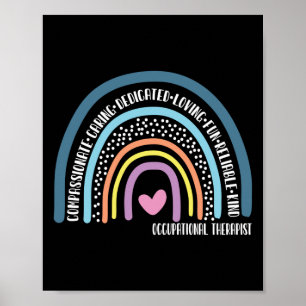 Mitfühlend Gekümmert Arbeitstherapeut Poster