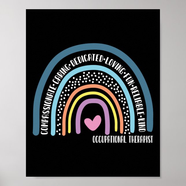 Mitfühlend Gekümmert Arbeitstherapeut Poster (Vorne)
