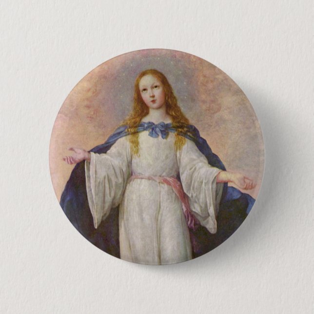 Mitfühlender Mary-Knopf Button (Vorderseite)