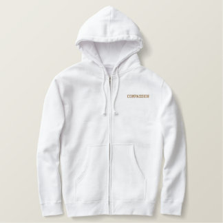 Mitgefühl Bestickter Hoodie
