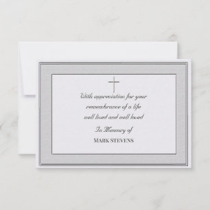 Mitgefühl Danke Einfache Karte (Strukturiert)