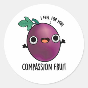 Mitgefühl Frucht Funny Passion Frucht Puff Runder Aufkleber