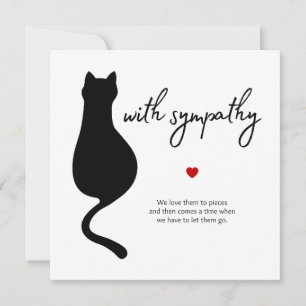 Mitgefühl für Katze Karte
