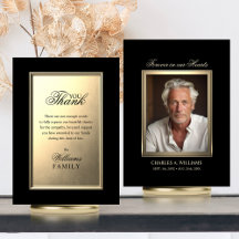 Mitgefühl Gedenk Elegant Gold FOTO Danke