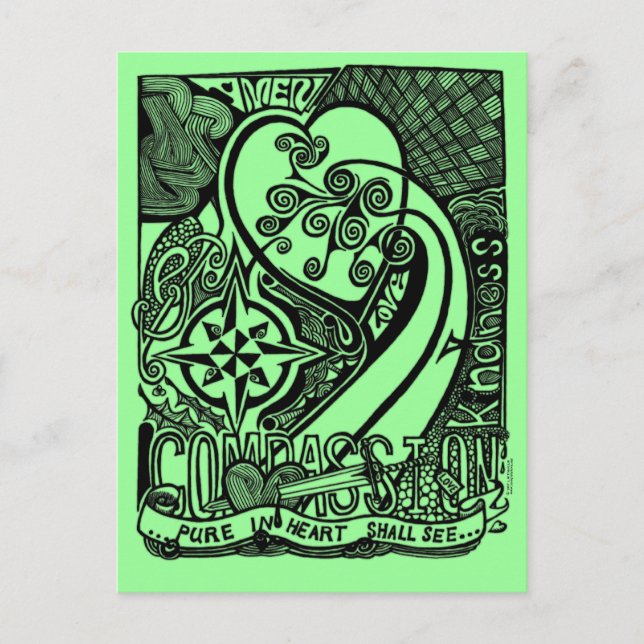 Mitgefühl Postkarte (Vorderseite)